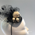 Skull Fascinator Day of the Dead Halloween Skull headpiece Dia de Muertos